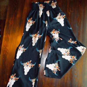 Altar’d State cow skull palazzo pants!